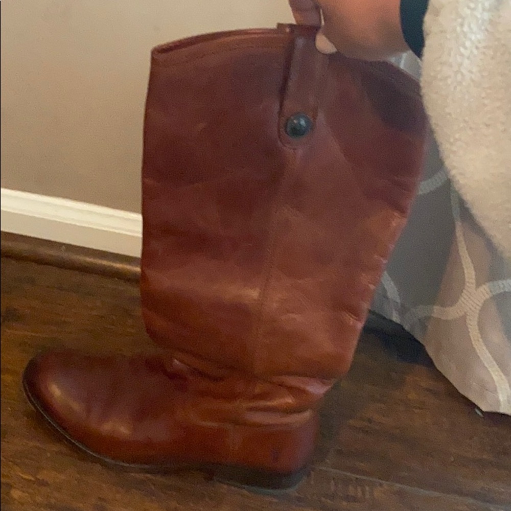 Frye high leather boots